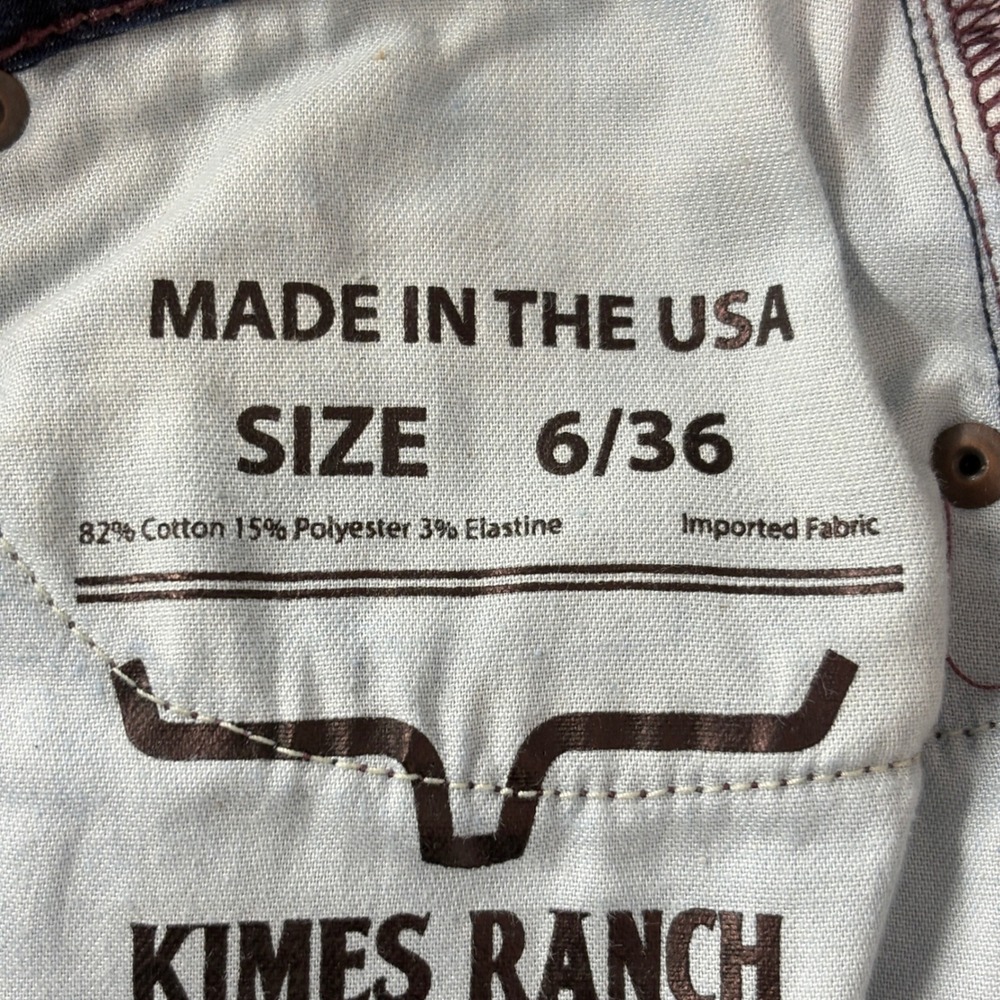 Kimes Ranch Womens Chloe Jeans 6/36 Dark Wash Bootcut Stretch Western Denim - Picture 7 of 13